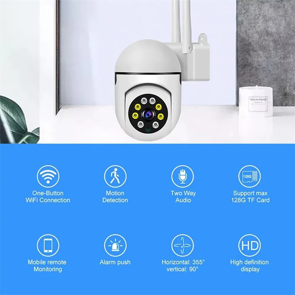 GeCam 3MP Home Security Camera,5G Security Cameras Outdoor WiFi 355°PTZ Video Camera,Motion Detection Activity Alert,Spotlight Color Night Vision,2-Way Audio,Waterproof