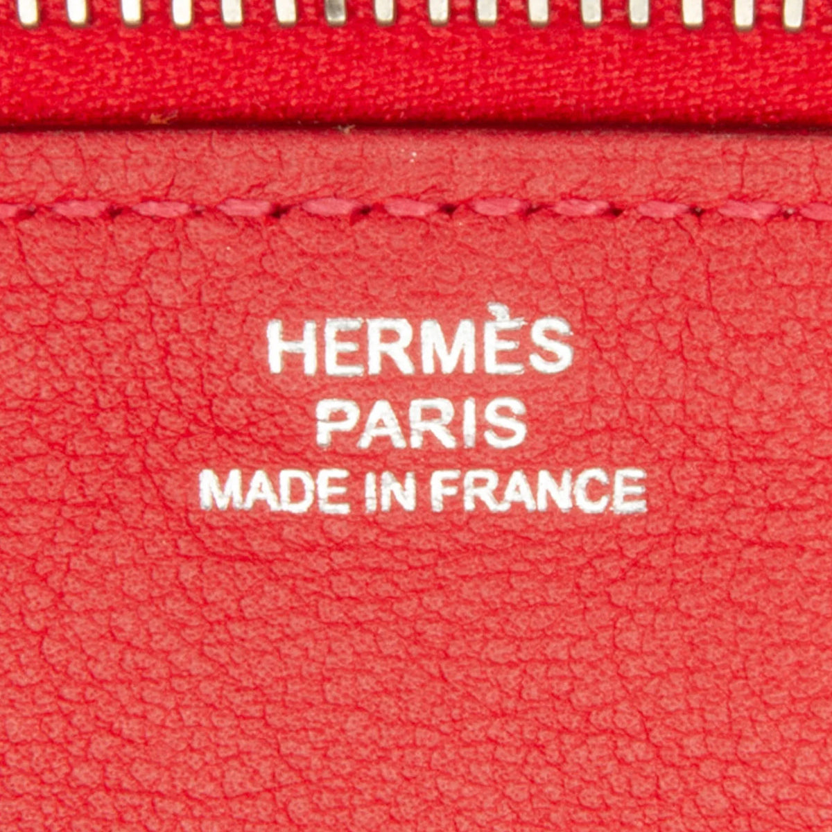Pre-Owned Authenticated Hermès Swift Jige Duo Wallet Calf Leather Red Long Wallets Unisex (Good)