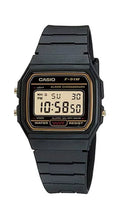 Casio Gold/Black Digital Mens Watch F-91W-1HDG
