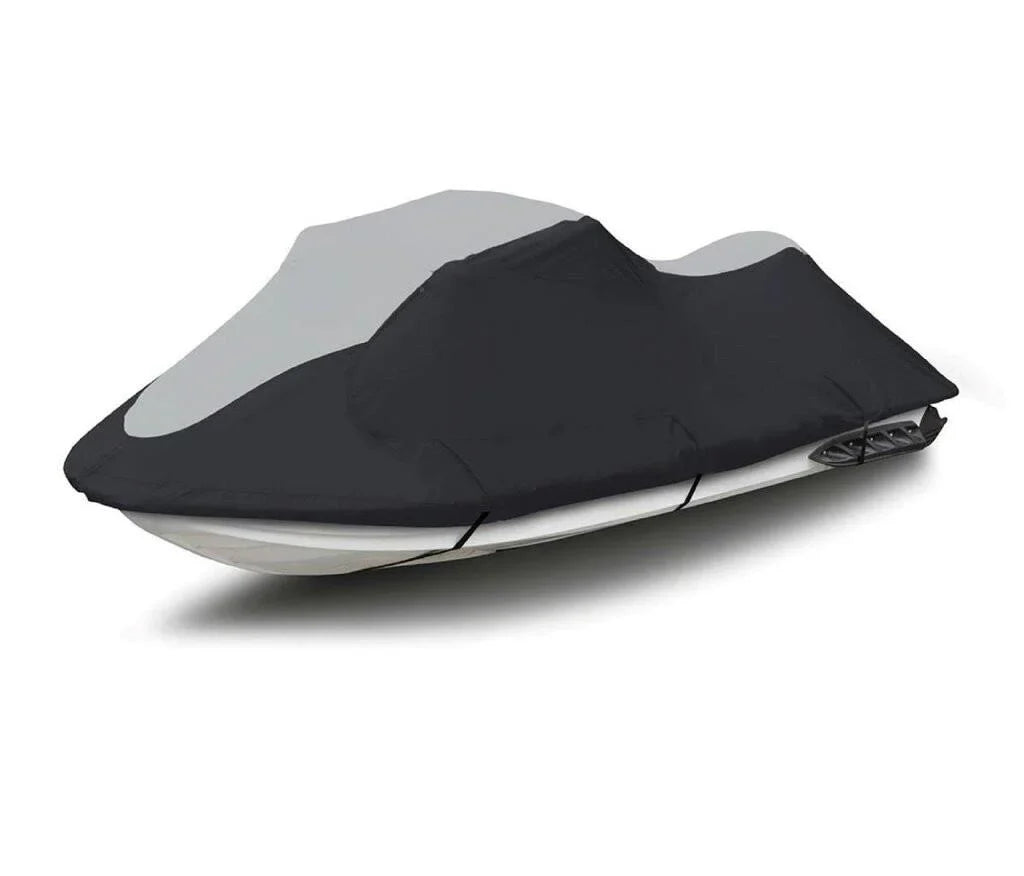 SUPER HEAVY-DUTY PWC JetSki Cover Compatible for Polaris Genesis Deluxe JetSki Jet Ski PWC Cover 1999 2000 2001 2002 Black/Grey