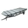 Unique Bargains 1 Set 12"-14"x56" Jon Boat Cover 210D Polyester Air Vents Waterproof Sunshine Resist Boat Cover Gray