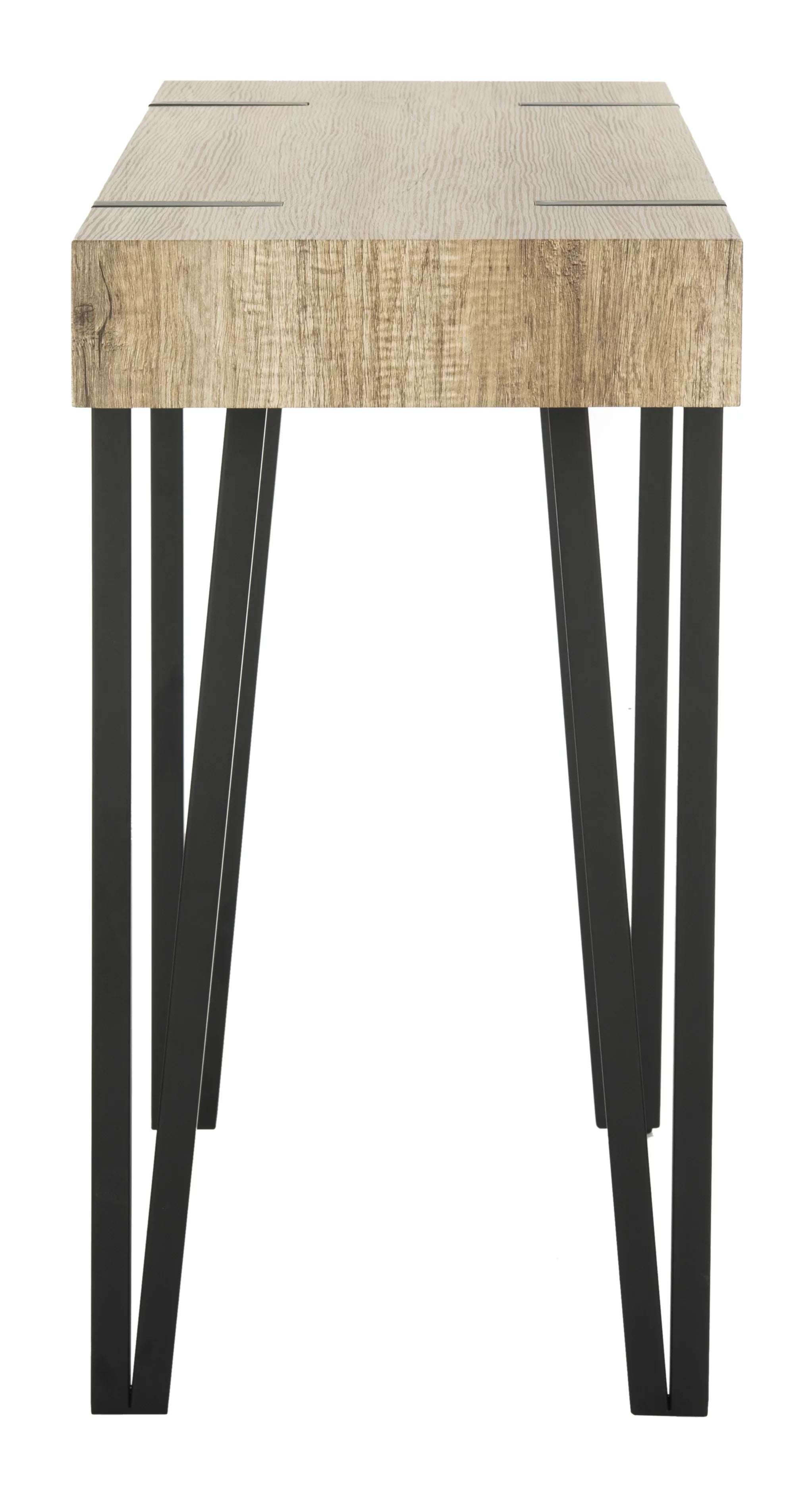SAFAVIEH Alyssa Rectangular Mid-Century Wood Top Console Table, Brown
