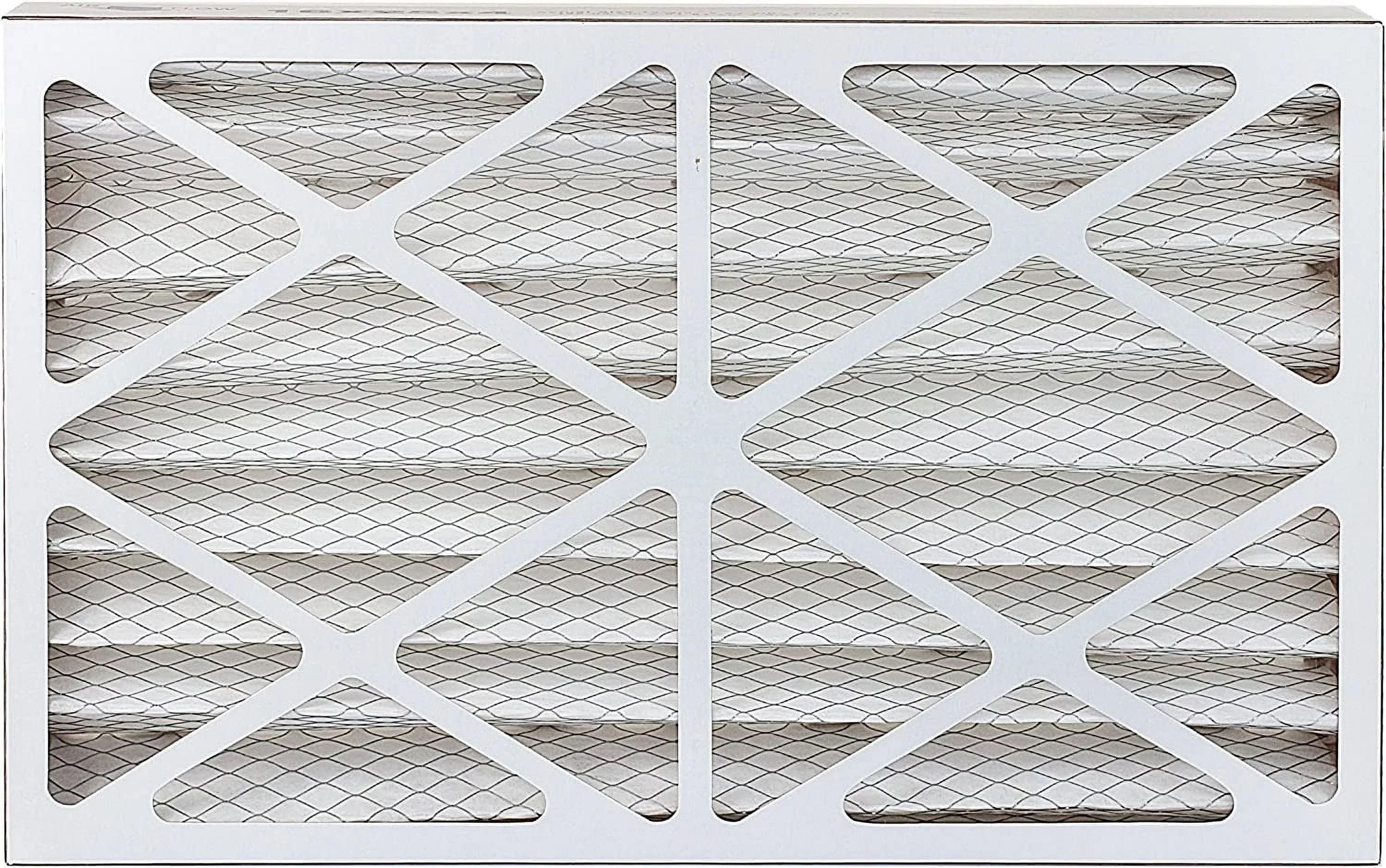 Filterbuy 16x25x4 MERV 8 Pleated HVAC AC Furnace Air Filters (3-Pack)