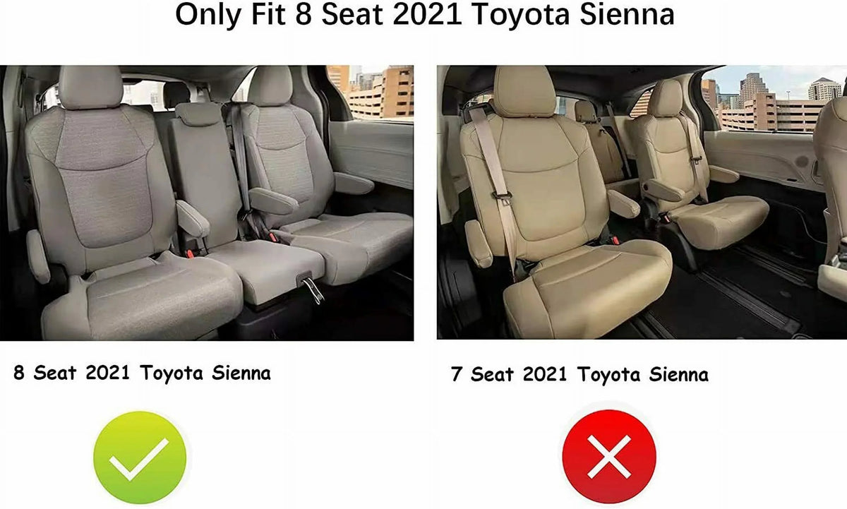 3W Cargo Liner Compatible for Toyota Sienna 8 seats 2021-2023 TPE All Weather Custom Fit Trunk Mat for 2021 2022 Toyota Sienna ( (for Spare Tire Model ), Black
