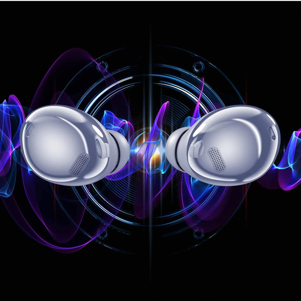 UrbanX Street Buds Pro True Bluetooth Wireless Earbuds For Sony Xperia 10 III With Active Noise Cancelling (Wireless Charging Case Included) Purple