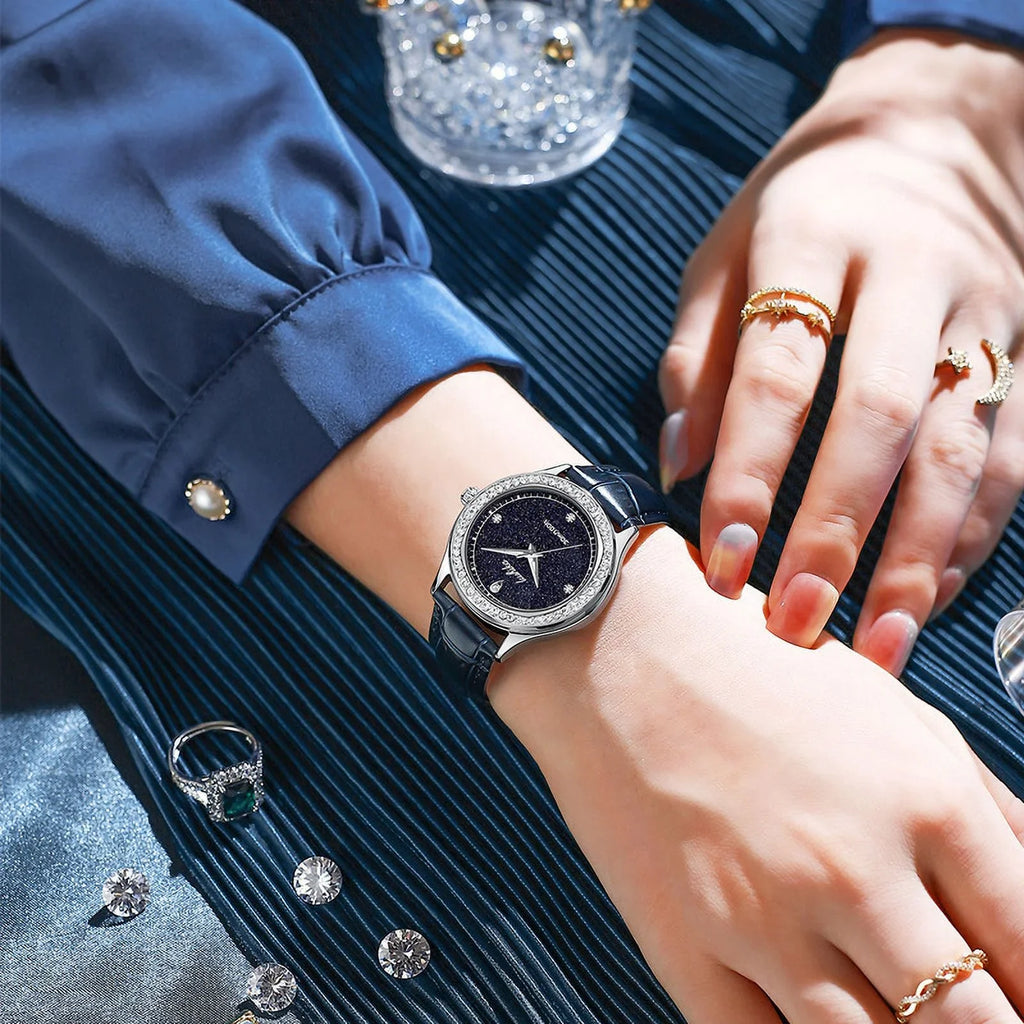 Starry Light Luxury Waterproof Quartz Ladies wristwatch