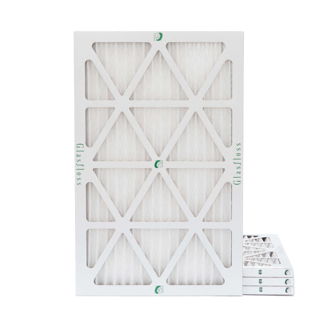 Glasfloss ZL 14x24x1 MERV 10 Pleated AC Furnace Air Filters. Box of 4. Exact Size: 13-1/2 x 23-1/2 x 7/8
