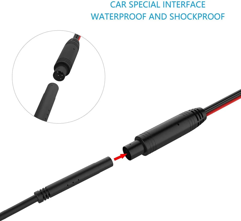 CAM123 Backup Camera Frame License PLatitudee HD Night Vision Rear View 170° Angle Waterproof Compatible with Jensen Car Radio CAR110W CAR710 CAR710X CAR8000 CAR910W CAR910X CDR7011 CM901MIR CMR2720