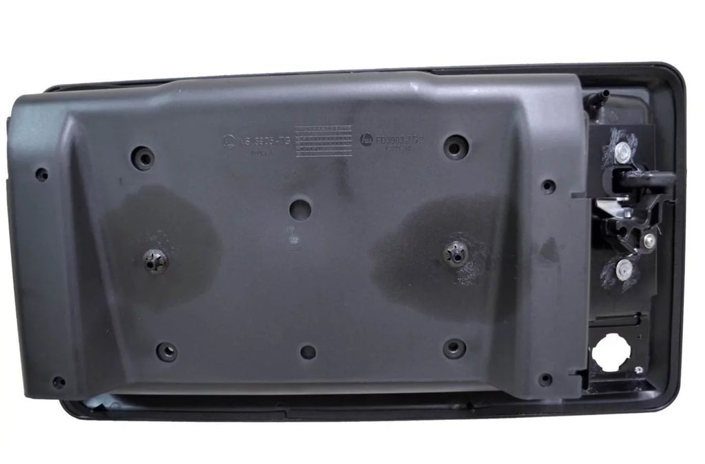 PT Auto Warehouse FO-3903A-TG2 - Tailgate License PLatitudee Bracket Holder Outside Cargo Door Handle, Textured Black - with Camera Hole Fits select: 2008-2018 FORD ECONOLINE