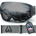 Pre-Owned Wildhorn Roca Ski Goggle, Stealth/Jet Black, Junior (Used - Like New)