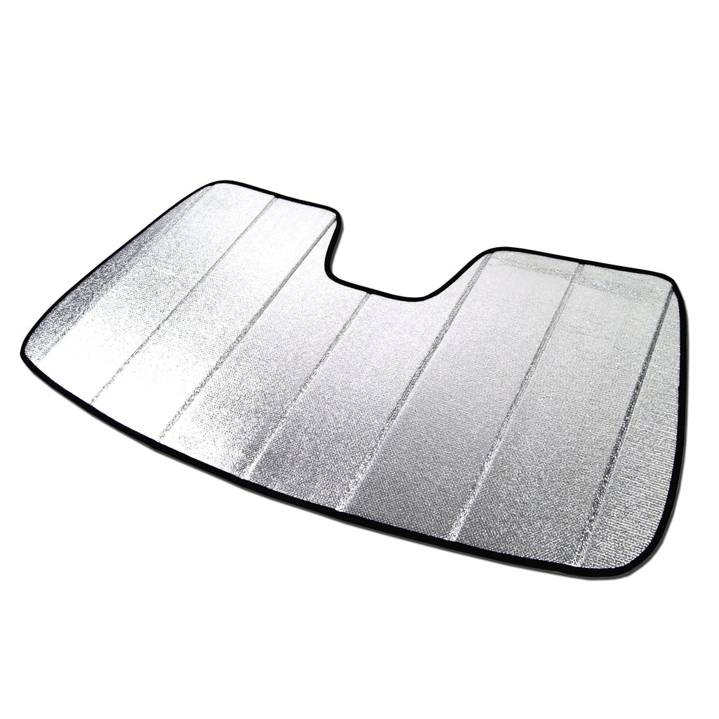Tuningpros SS-607 Custom Fit Silver and Grey Windshield Sun Shade Protector, Sunshade Visor For 2004-2010 Toyota Sienna (XL20) - 1 pcs Set SunShade Toyota Sienna 04 05 06 07 08 09 10