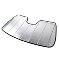 Tuningpros SS-607 Custom Fit Silver and Grey Windshield Sun Shade Protector, Sunshade Visor For 2004-2010 Toyota Sienna (XL20) - 1 pcs Set SunShade Toyota Sienna 04 05 06 07 08 09 10