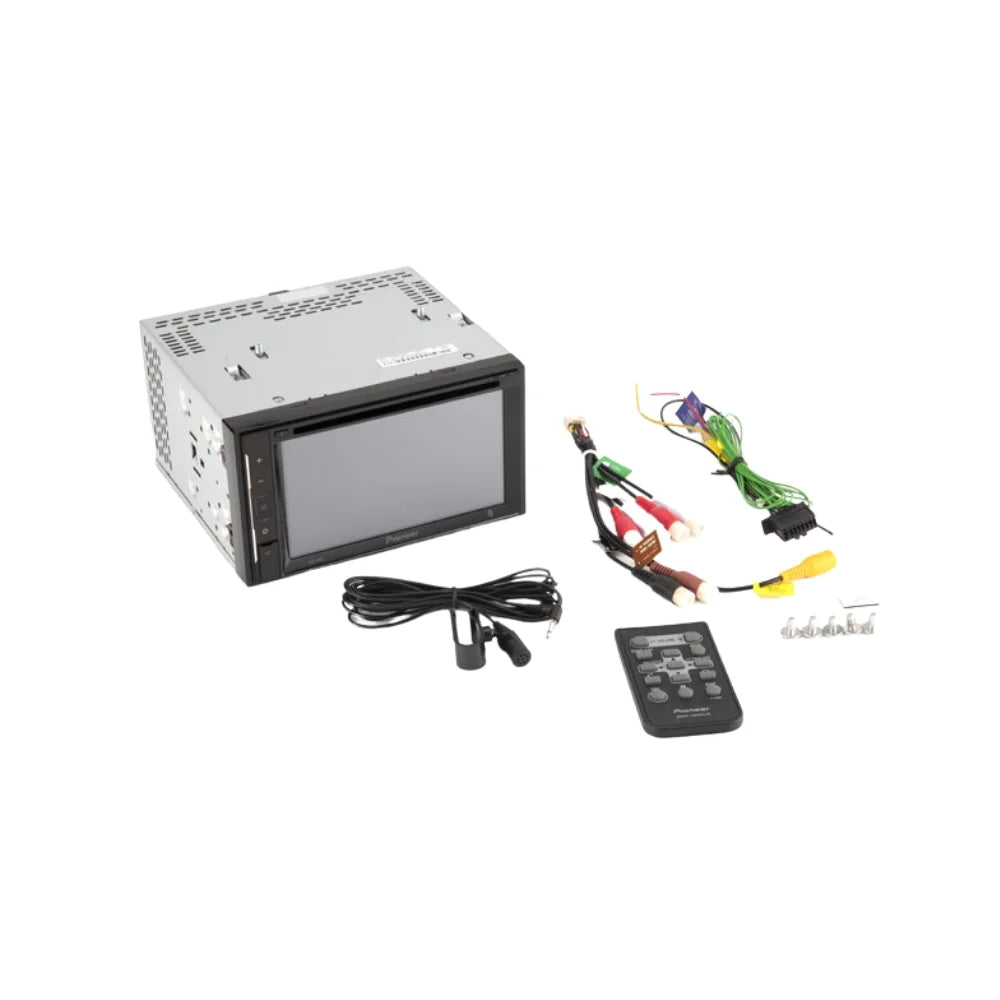 KIT4860 Bundle for 2002-2009 Chevy Trailblazer W/ Pioneer AVH-241EX Double DIN Car Stereo with Bluetooth/Backup Camera/InstalLatitudeion Kit/in-Dash DVD/CD AM/FM 6.2" Touchdisplay Digital Media Receiver