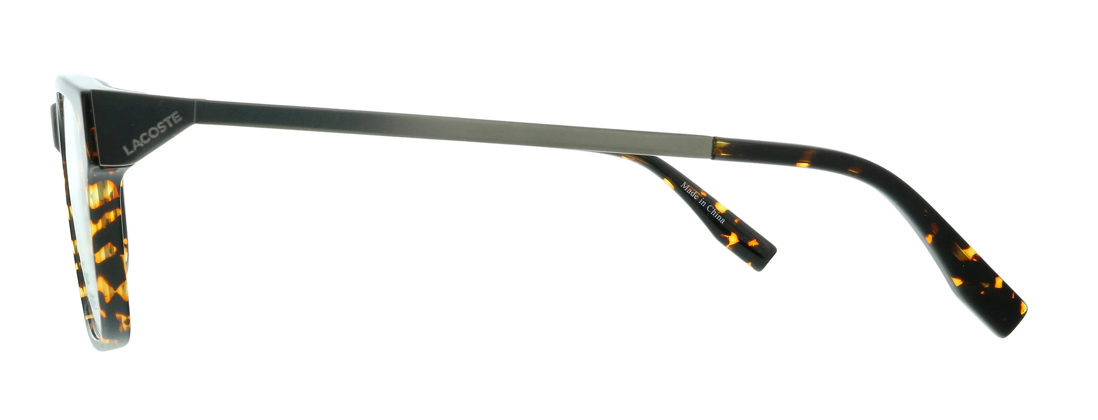 Lacoste L2867 220 Dark Havana Modified Rectangle Eyeglasses for mens