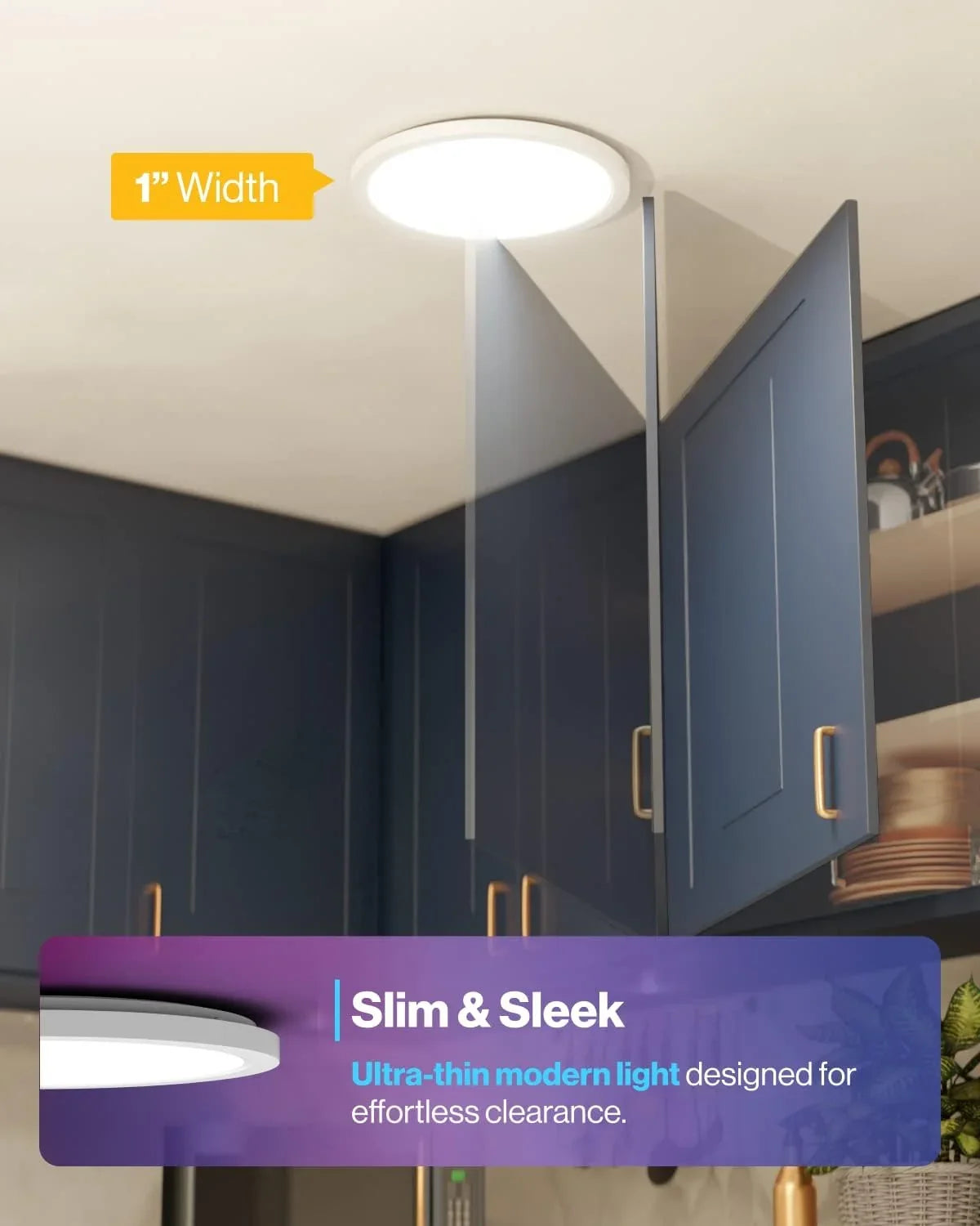 Sunco Smart LED Flush Mount Ceiling Light Fixture 24W 2500LM 13 Inch RGB Color Changing LED Night Light for Bedroom Kitchen Hallway Amazon Alexa Google Home Compatible ETL Energy Star 4 Pack