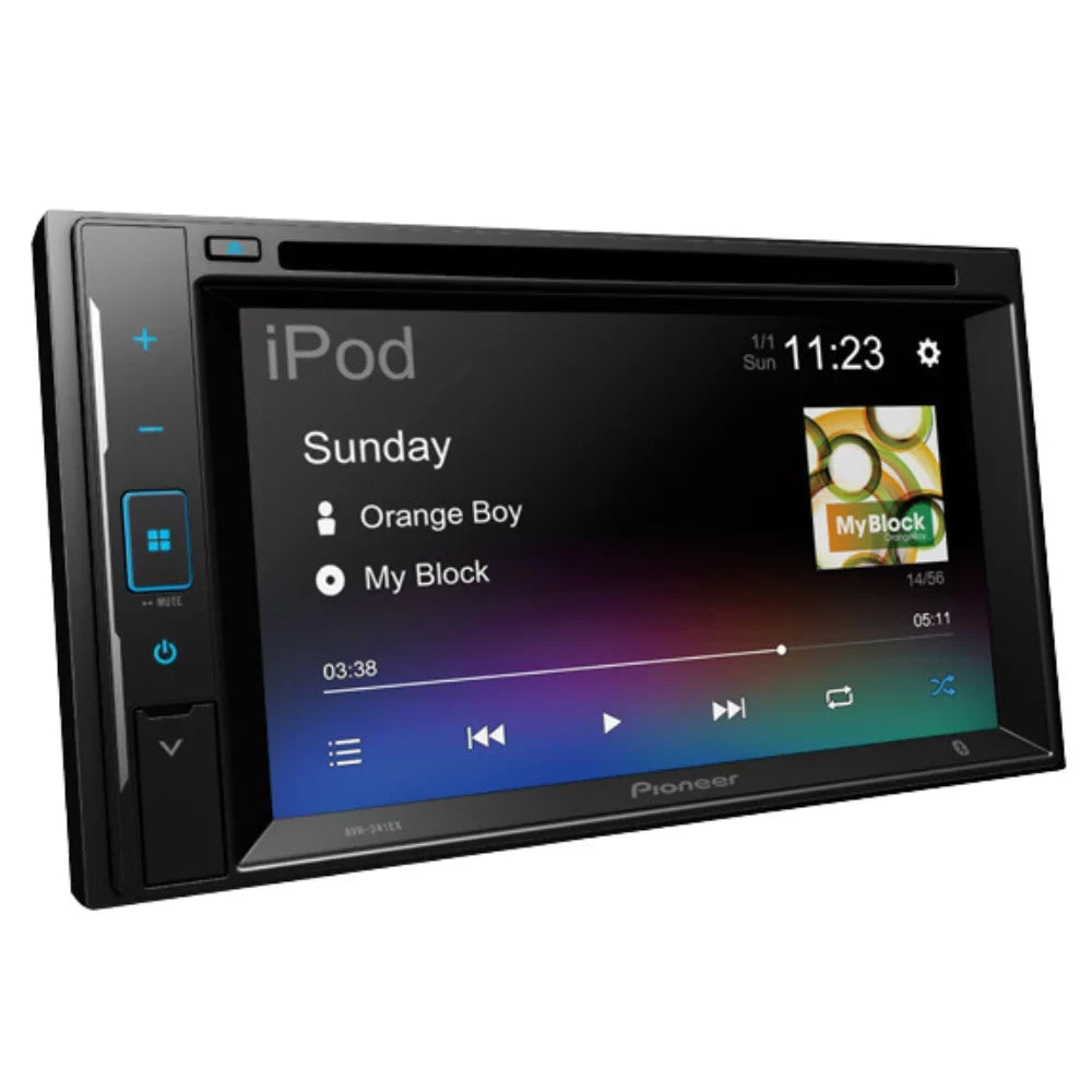 KIT4860 Bundle for 2002-2009 Chevy Trailblazer W/ Pioneer AVH-241EX Double DIN Car Stereo with Bluetooth/Backup Camera/InstalLatitudeion Kit/in-Dash DVD/CD AM/FM 6.2" Touchdisplay Digital Media Receiver