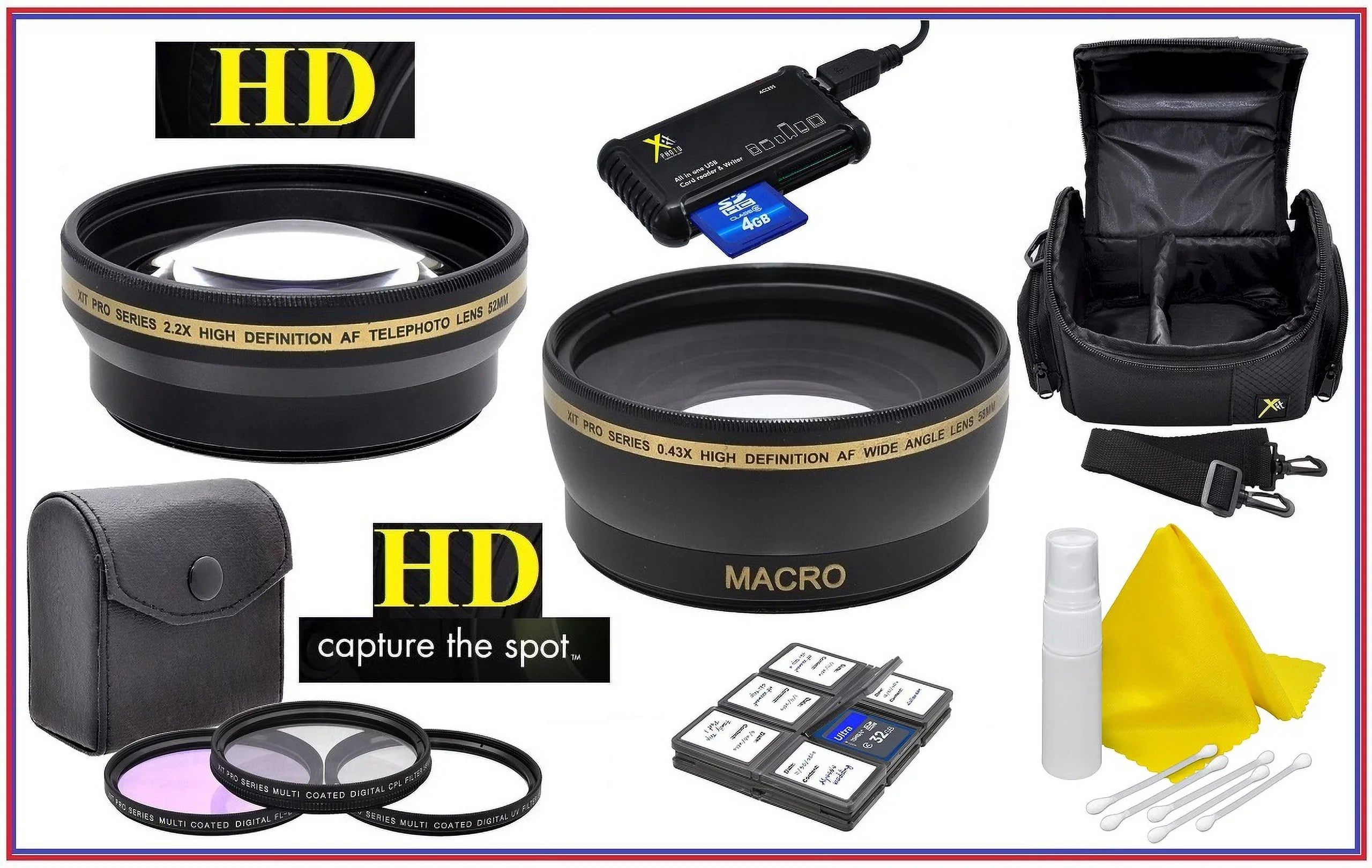 Hi Definition Super Saving Accessory Package for Canon EOS M200 (49mm Compatible)