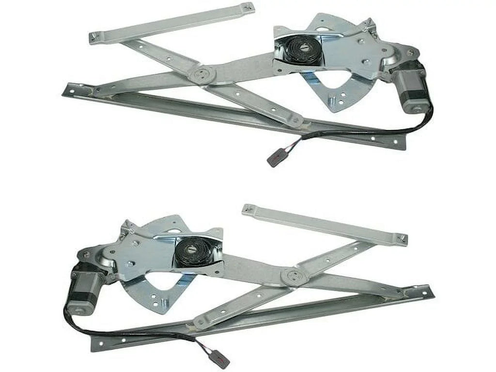 Front Window ReguLatitudeor and Motor Kit 2 Piece - Compatible with 1991 - 2001 Ford Explorer 1992 1993 1994 1995 1996 1997 1998 1999 2000