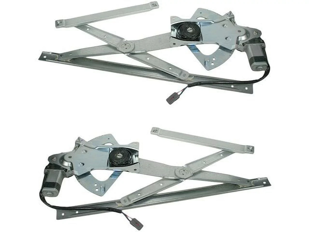 Front Window ReguLatitudeor and Motor Kit 2 Piece - Compatible with 1991 - 2001 Ford Explorer 1992 1993 1994 1995 1996 1997 1998 1999 2000