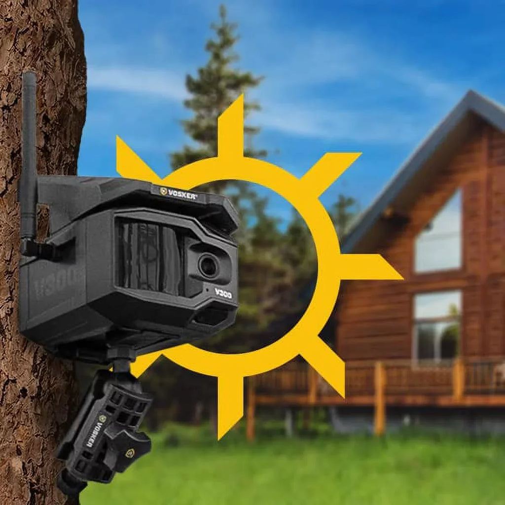 VOSKER V300-US Live View Solar Powered 4G-LTE Cellular Outdoor Security Camera
