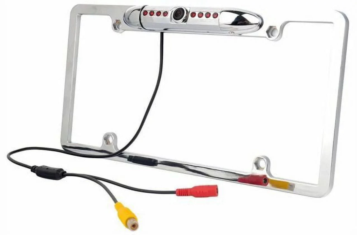 For Pioneer AVIC-5200NEX Night Vision Color Rear View Camera Chrome Silver Frame