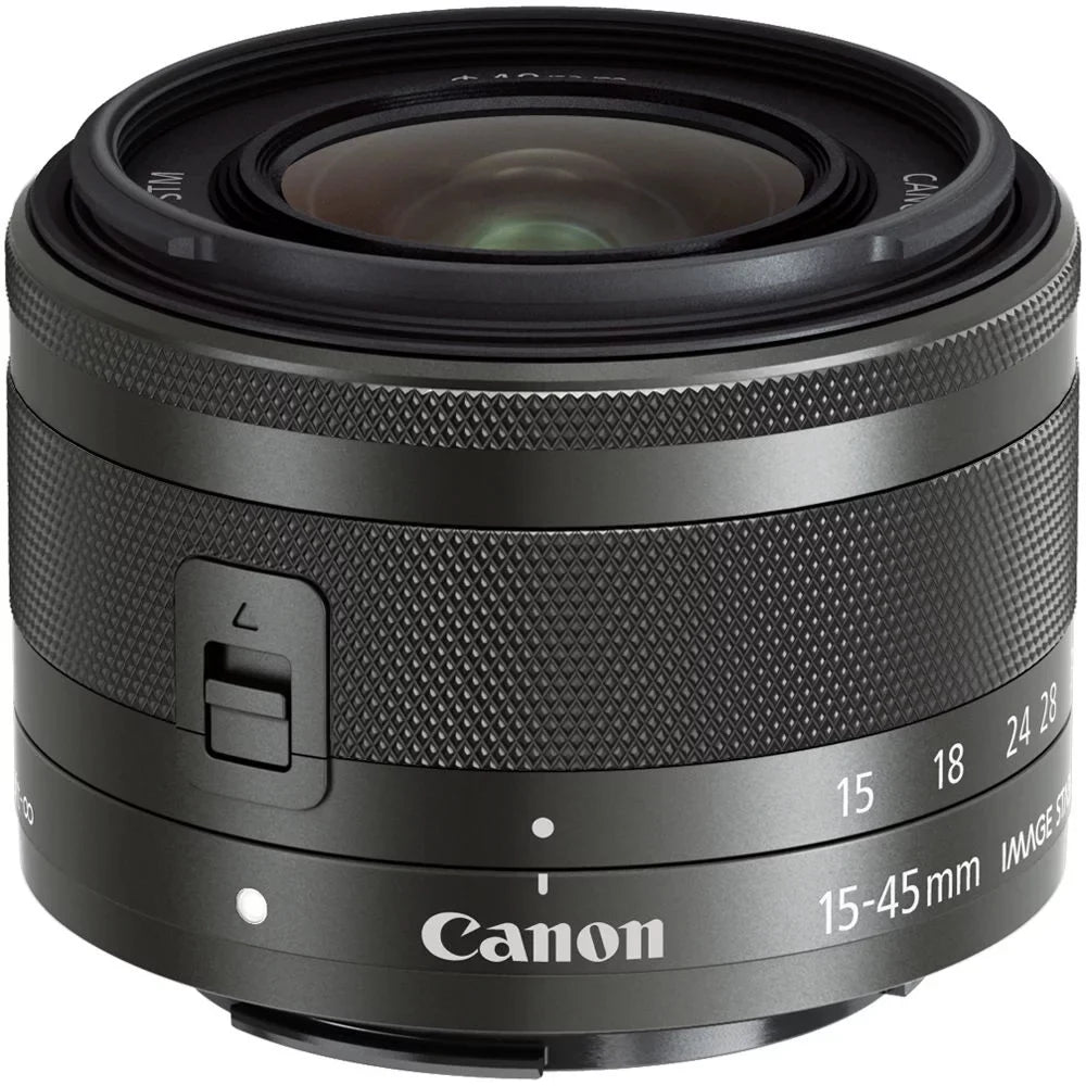 Canon EOS M200 Mirrorless Camera (Black) +15-45mm f/3.5-6.3 IS STM Lens (Graphite) +3 PC Filter +64GB
