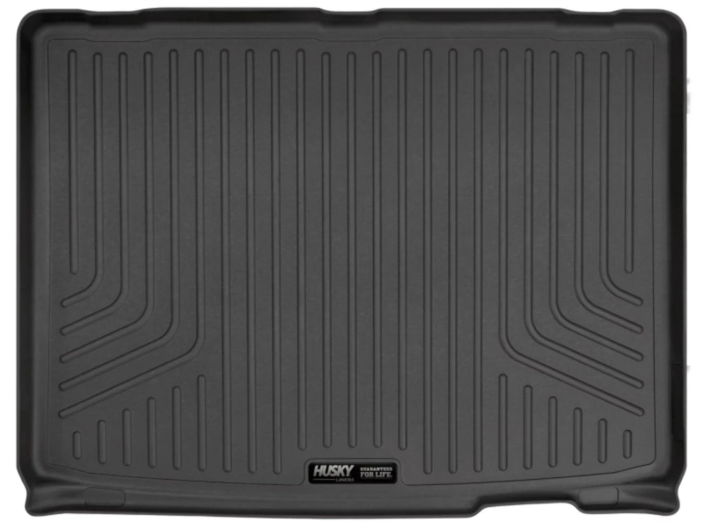 Husky by RealTruck Weatherbeater Series Cargo Liner Black Compatible with 12-19 Toyota Highlander; Compatible with to back of 2nd row Seats over foldered 3rd row Seats