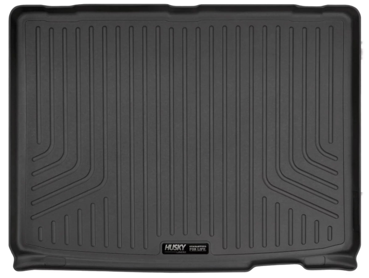 Husky by RealTruck Weatherbeater Series Cargo Liner Black Compatible with 12-19 Toyota Highlander; Compatible with to back of 2nd row Seats over foldered 3rd row Seats