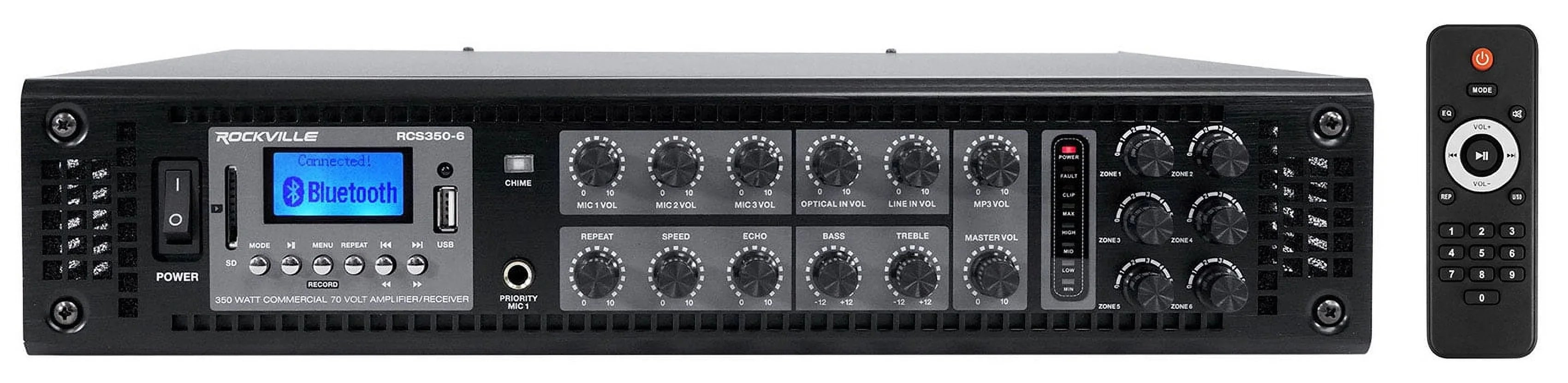 6-Zone Amplifier+4 JBL Pendant+8 Slim White Wall Speakers 4 Restaurant/Bar/Cafe