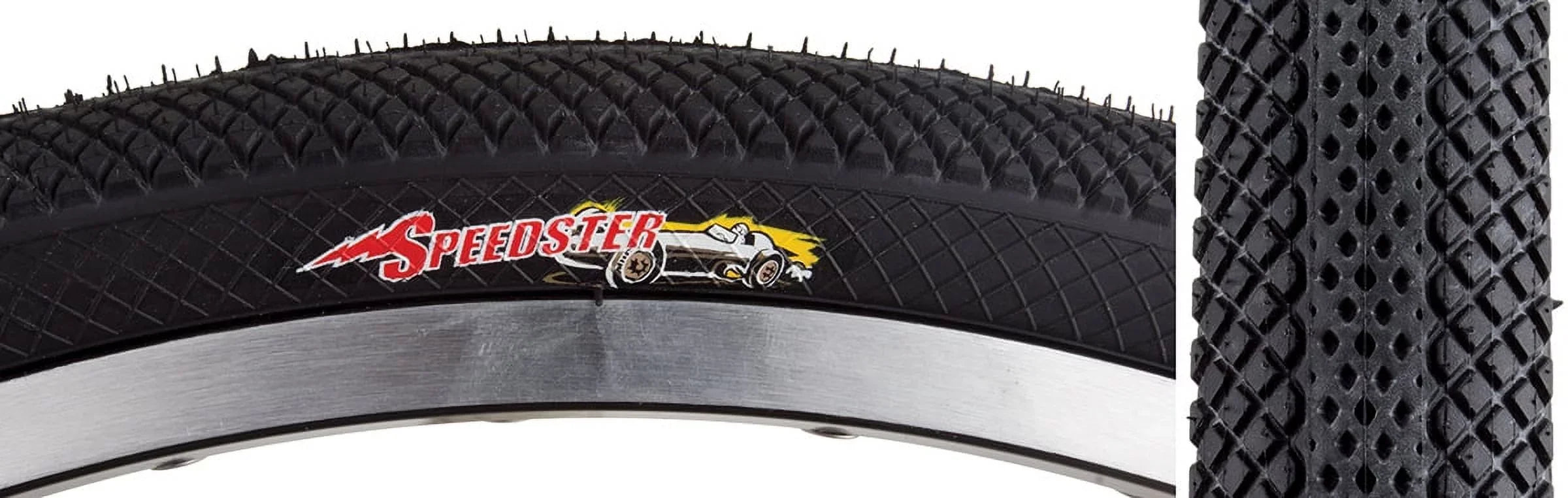 Vee Tire Co. Speedster BMX Tire: 20" x 1-3/8" Folding Bead Black
