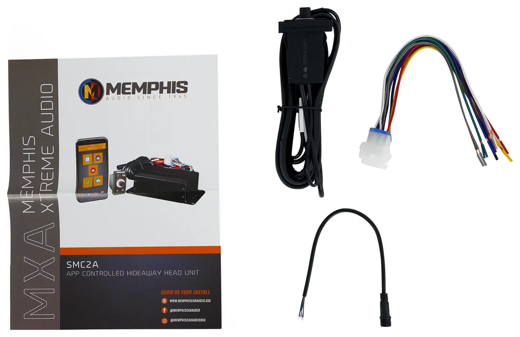 Memphis Audio SMC2A Hidden Marine Bluetooth Receiver Source Unit RZR/ATV/UTV