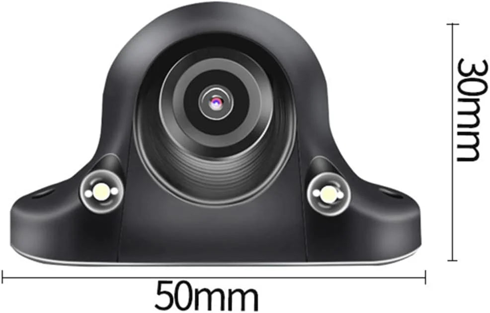 Car HD Blind Spot Side View Camera, Reverse Camera, Front/Side View Camera with Auto-dimming LEDs, NO Drilling, Mirror/Non-Mirror Image Adjustable Easy InstalLatitudeion