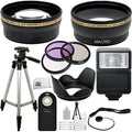 Ultimate Accessory Bundle Kit For Canon Rebel T1i, T2, T3i, T4i, T5i, T6i, T6s, SL1, 60D, 70D, 7D, 7D Mark II Digital SLR Cameras (Which Have the Following Canon Lenses - 18-55mm, 55-250mm, 75-300mm,