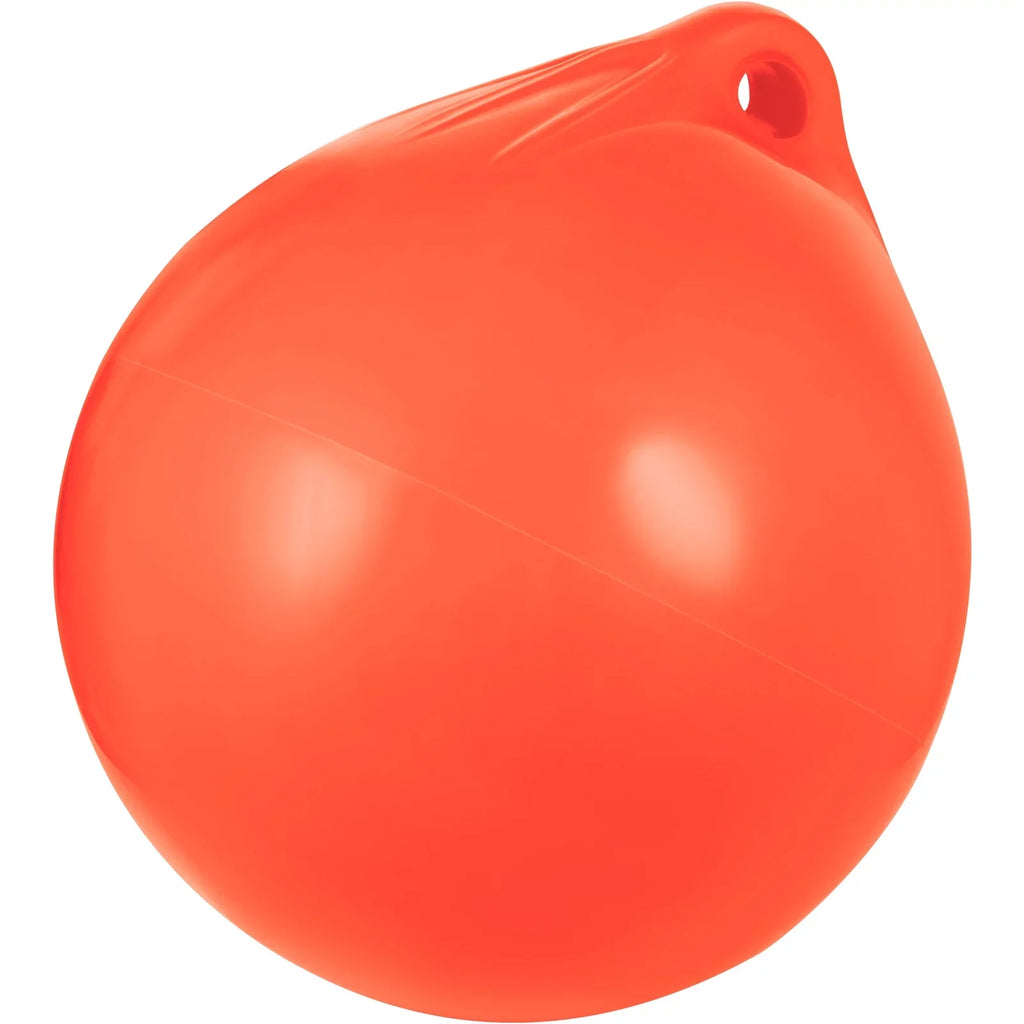 BENTISM Boat Buoy Ball, 27in Diameter InfLatitudeable Heavy-Duty Marine-Grade Vinyl Marker Buoy, Round Boat Mooring Buoy, Anchoring, Rafting, Marking, Fishing, Orange