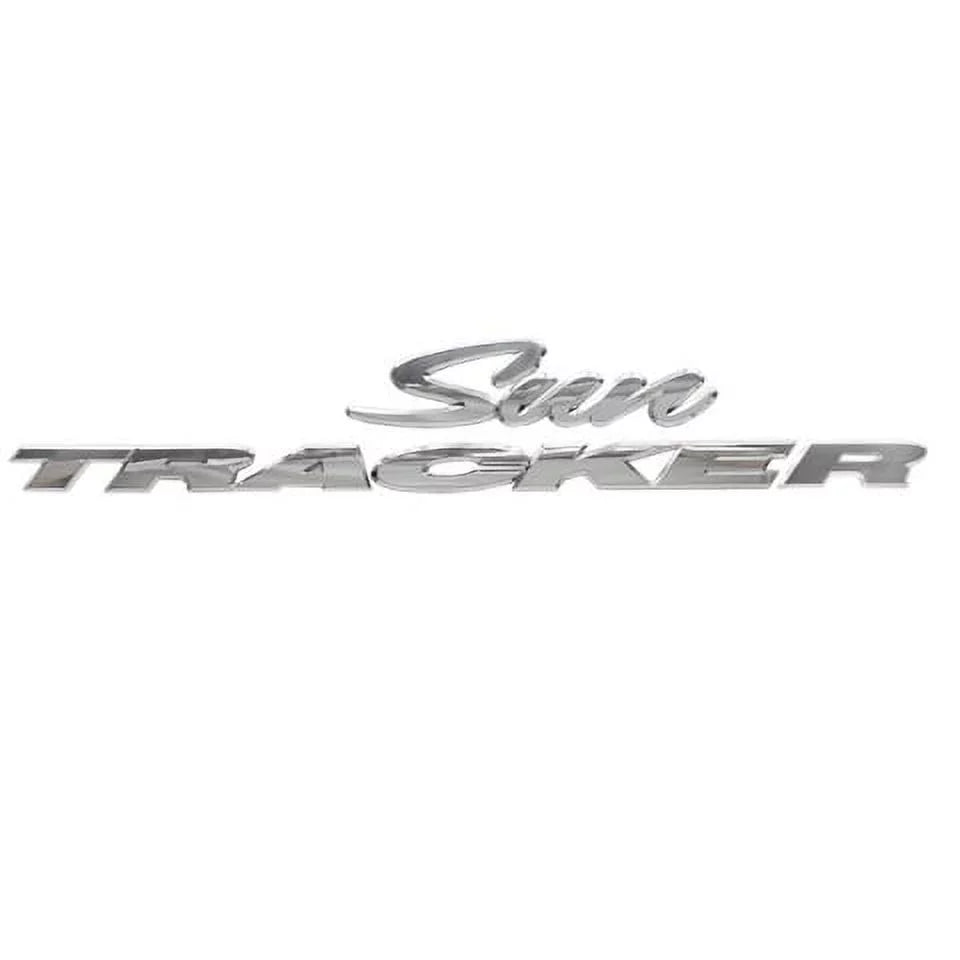 Sun Tracker Pontoon Boat Raised Decal 161758 | Chrome Logo Sticker
