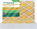 Filterbuy 14x30x1 MERV 11 Pleated HVAC AC Furnace Air Filters (6-Pack)