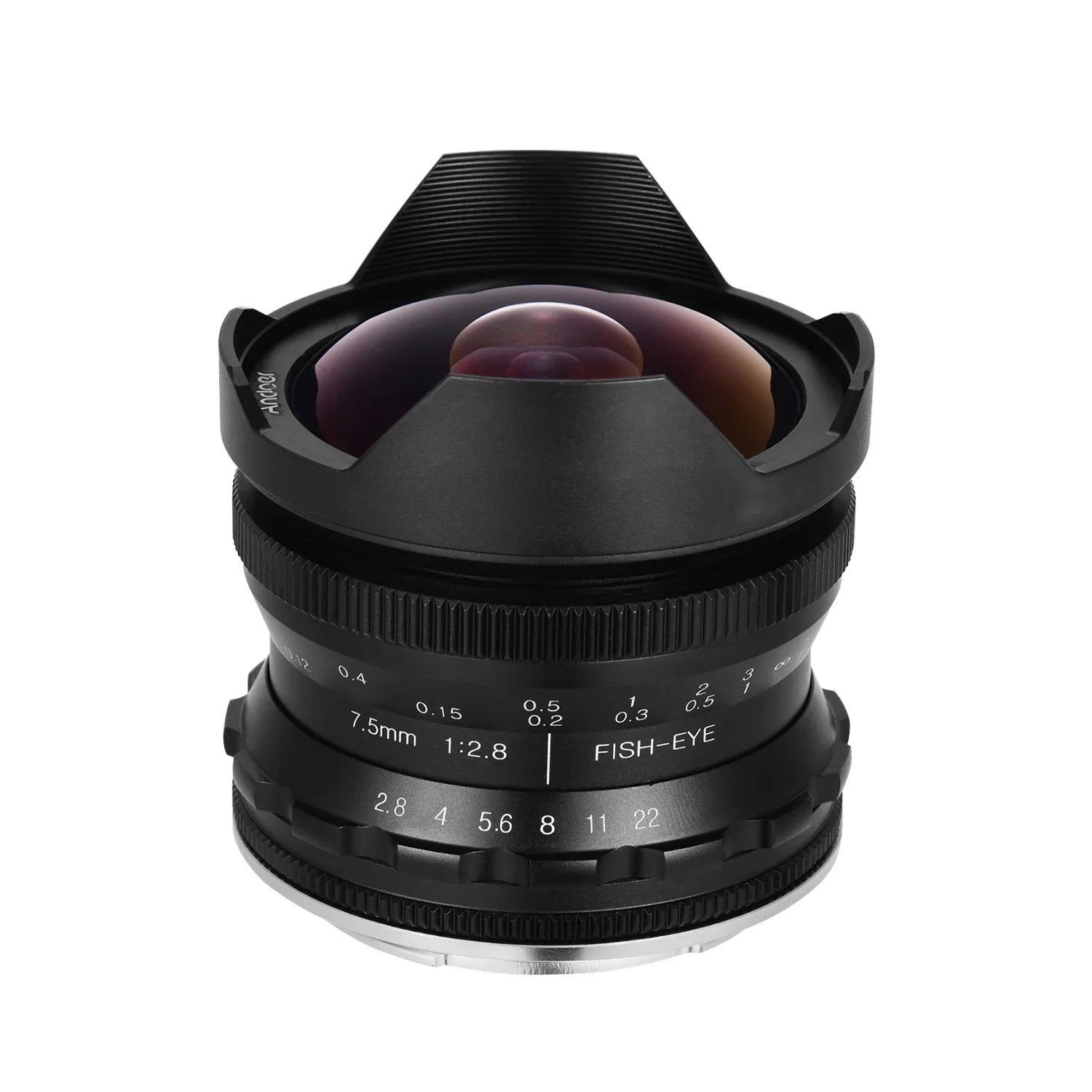 Andoer Camera lens,Fisheye Lens 180° Wide Aperture Lens Compatible With Wide Aperture E-mount Camera A6600 A6100 With Aps-c Frame Camera A6600 7.5mm F2.8 Manual A6500 A6300 A6000 Lens 180° Wide