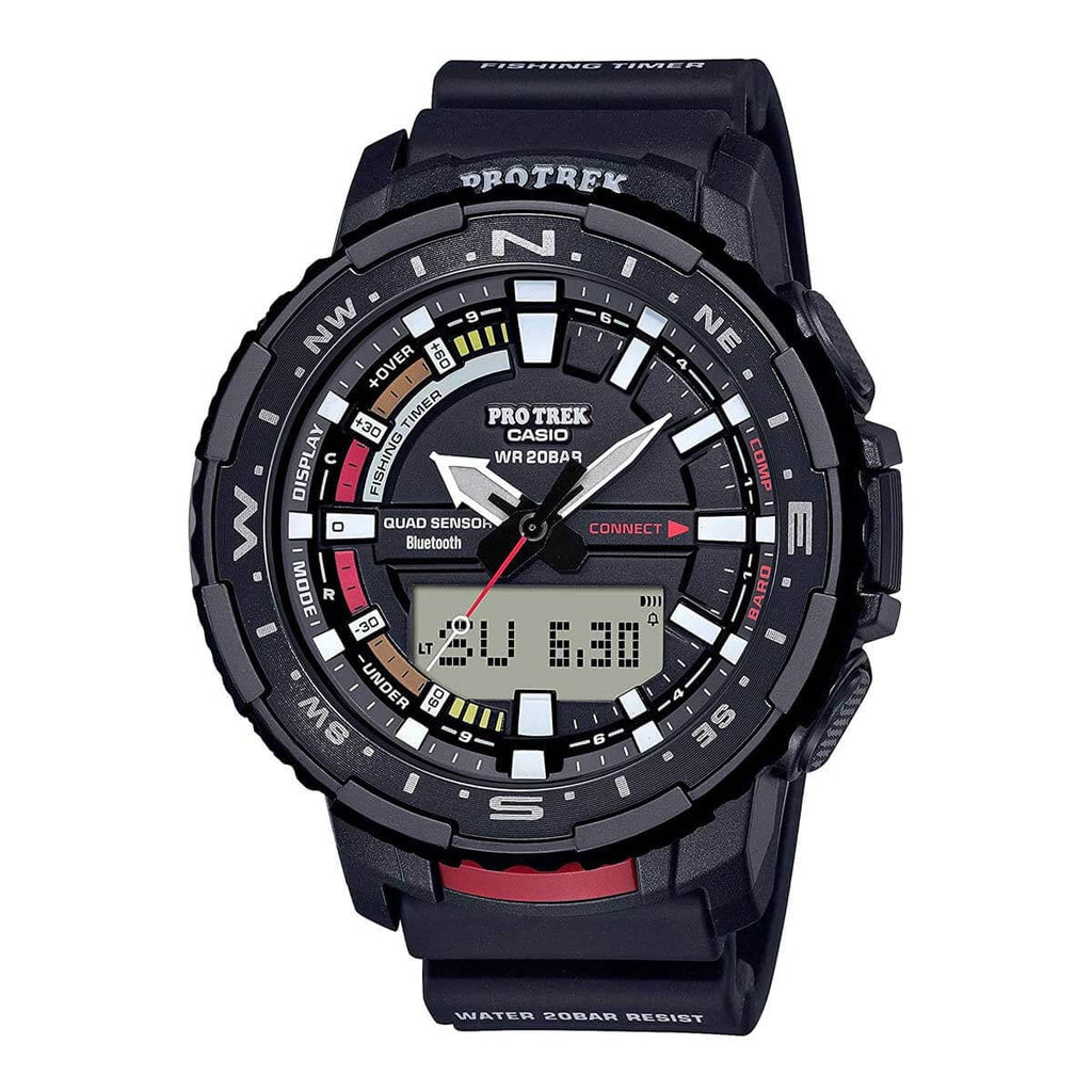 Casio PRTB70-1 Men's Pro Trek Ana-Digi Dial Resin Strap Watch