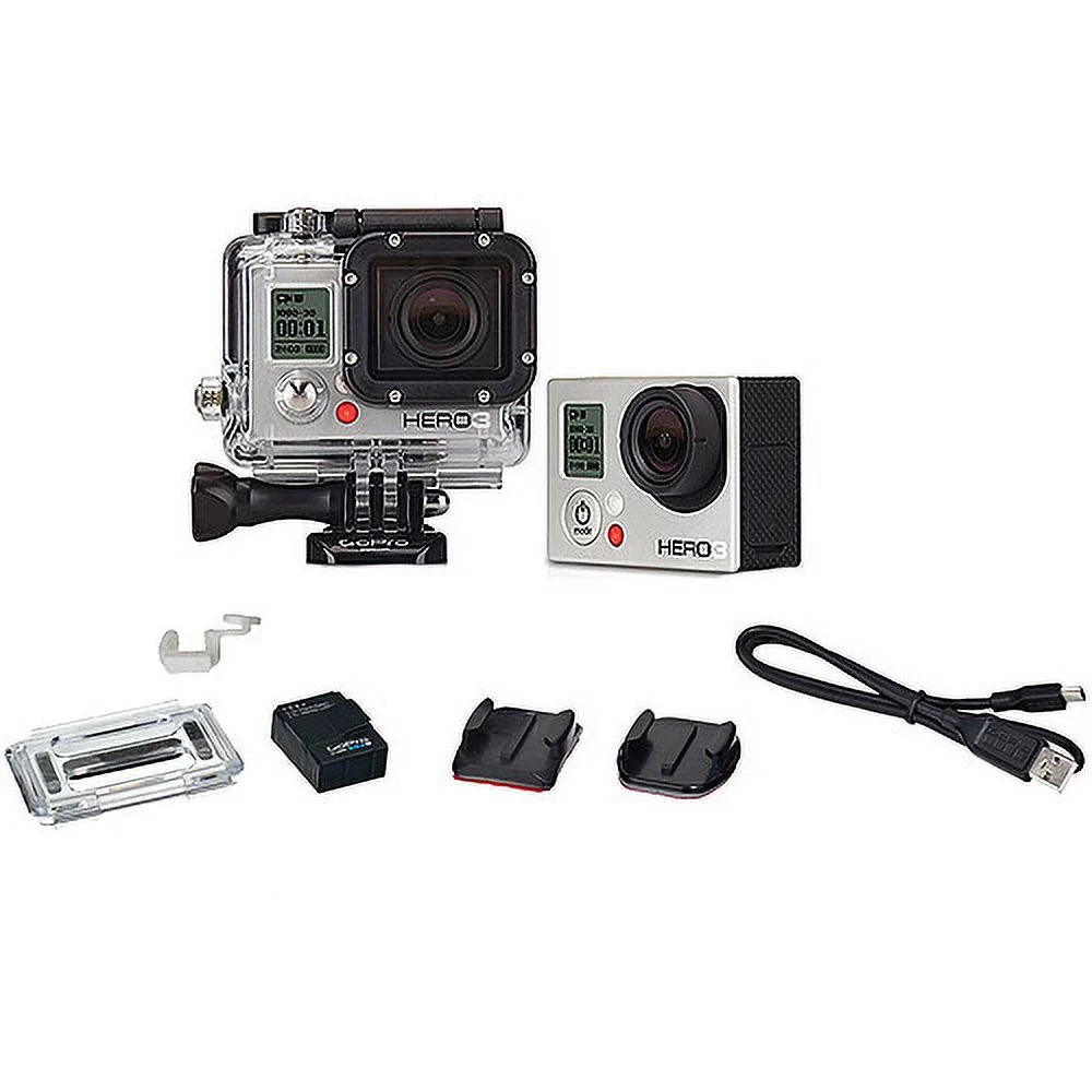 Refurbished GoPro HERO3 CHDHE-301 Camcorder - Silver