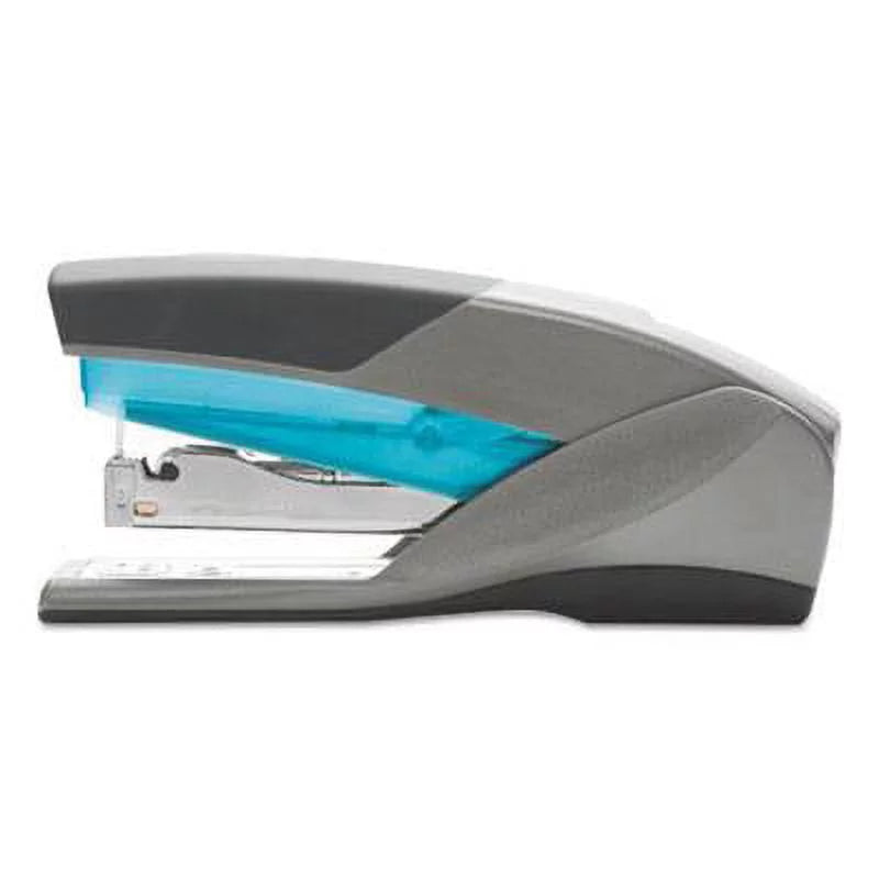Optima 25 Reduced Effort Stapler, 25-sheet Capacity, SLatitudee Gray/blue