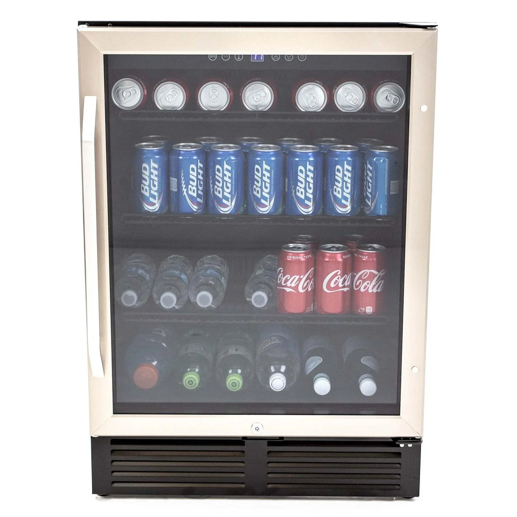 Avanti Beverage Center, 130 Can Capacity, in Stainless Steel with Black Cabinet (BCA516SS)