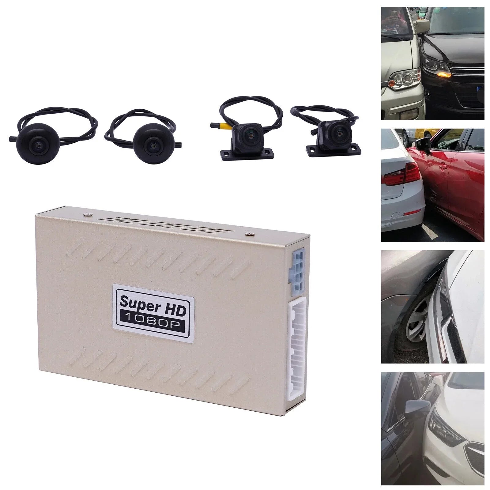 YIYIBYUS 360° Bird View Panoramic System HD 720P Car DVR Recording Nightvision Kits Parking Monitoring