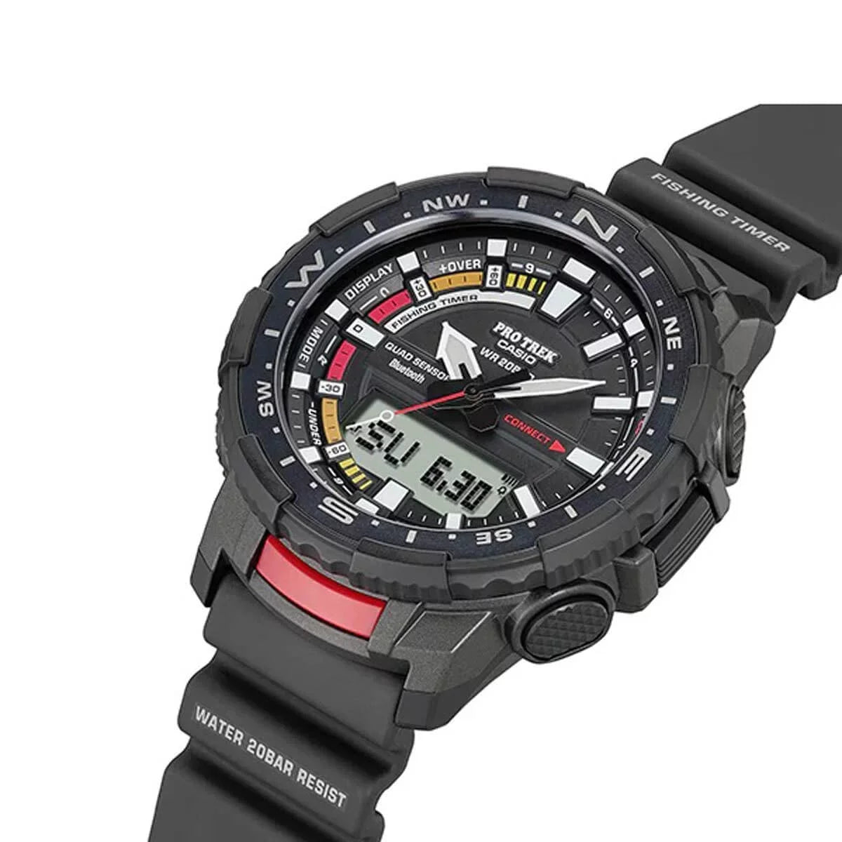 Casio PRTB70-1 Men's Pro Trek Ana-Digi Dial Resin Strap Watch