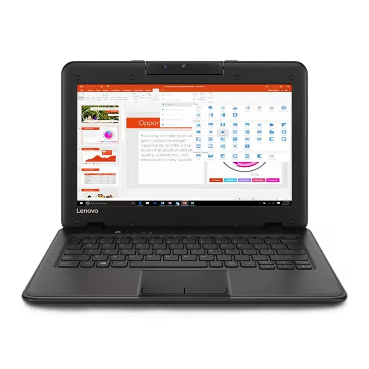 Pre-Owned Lenovo 100E Winbook 11.6" Laptop Celeron N3350 4GB 128GB SSD W10P(Refurbished - Good)