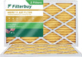 Filterbuy 14x24x1 MERV 11 Pleated HVAC AC Furnace Air Filters (2-Pack)