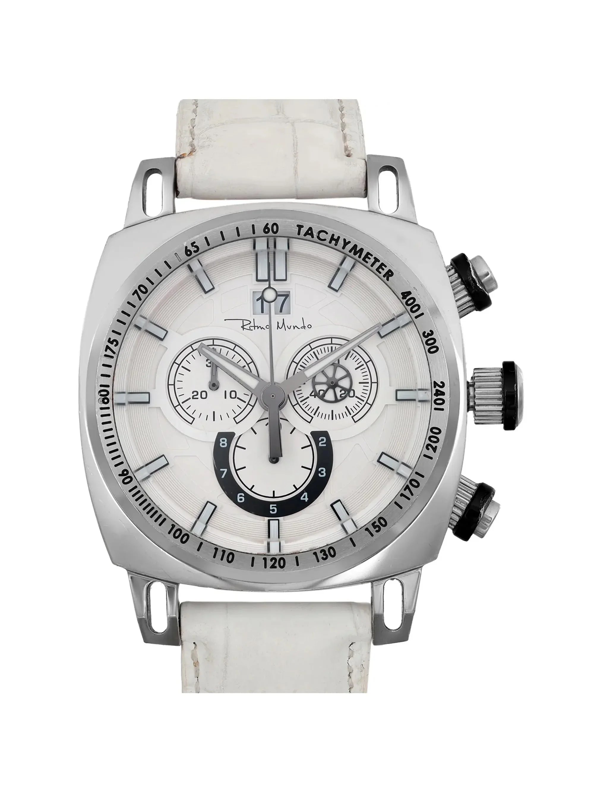 Pre-owned Ritmo Mundo Racer 44mm Steel Quartz Men Watch 222/4 (Good)