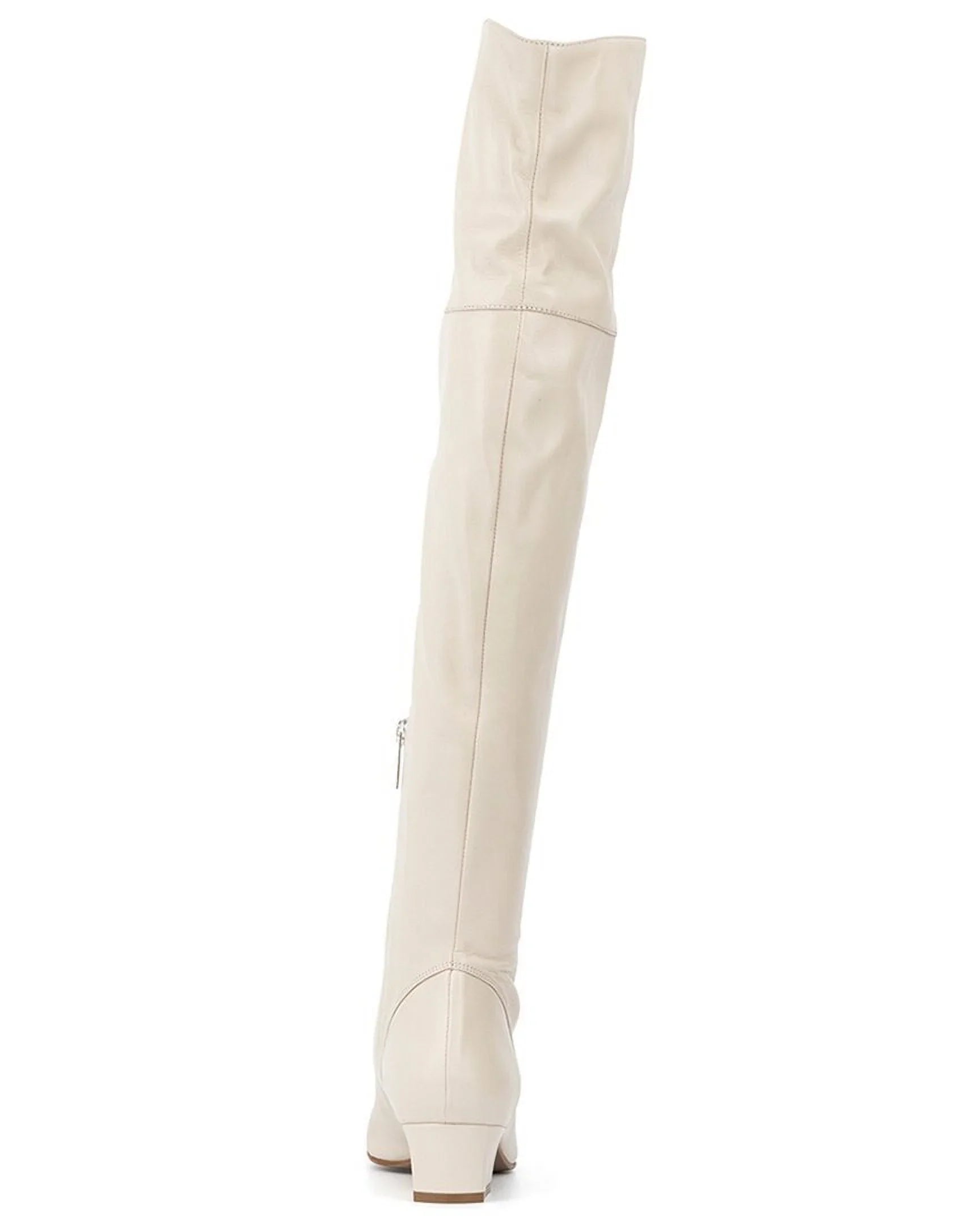 Aquatalia Sancia Weatherproof Leather Boots, 10.5, White