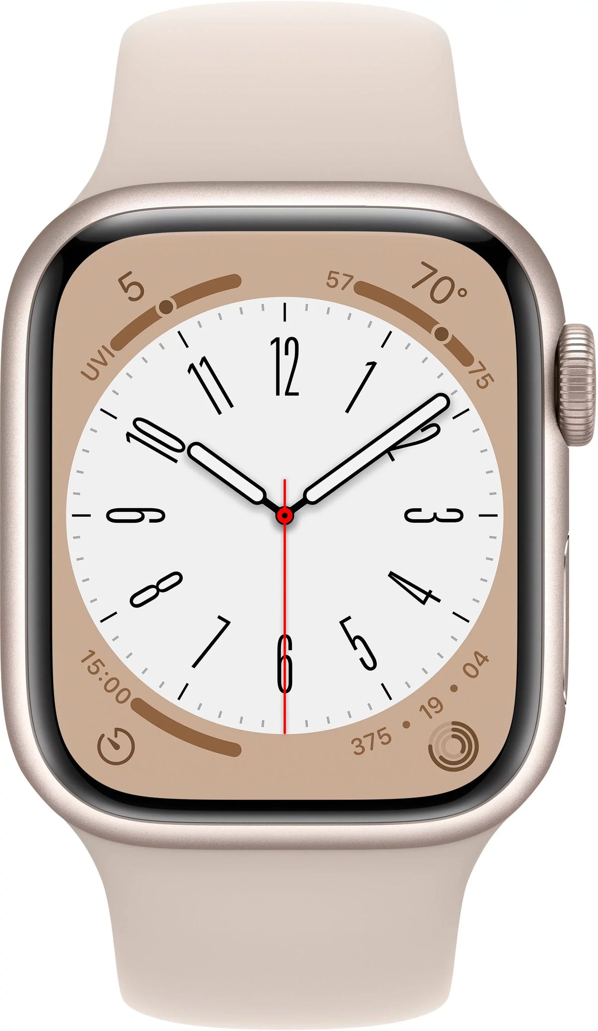 Restored Apple Watch Gen 8 Series 8 Cell 41mm Starlight Aluminum Starlight Sport Band MNUX3LL/A (Refurbished)
