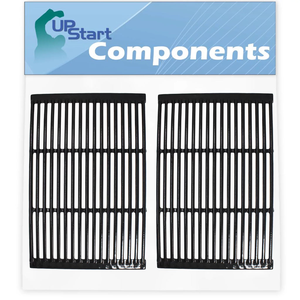 2-Pack BBQ Grill Cooking Grates Replacement Parts for Charmglow 810-6320-B - Compatible Barbeque Porcelain Enameled Cast Iron Grid 19"