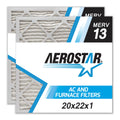 20x22x1  Air Filter by Aerostar - MERV 13, Box of 2